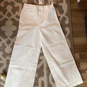 J Crew White Pants